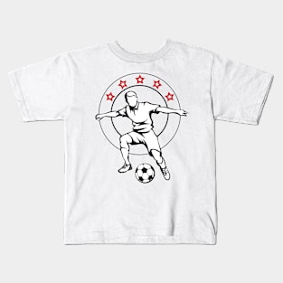 Soccer Club Retro Emblem Kids T-Shirt